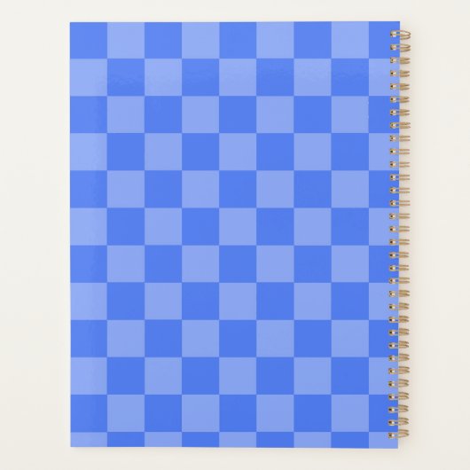 Blauwe cheque planner (Achterkant)