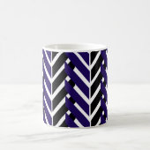 Blauwe Chevron Koffiemok (Center)