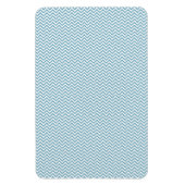 Blauwe Chevron met monogram Magneet (Verticaal)