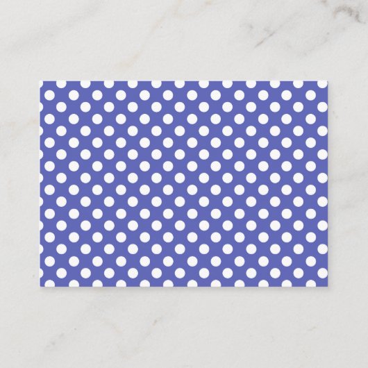 Blauwe Chevron & Polka Dot Book Request Informatiekaartje (Achterkant)