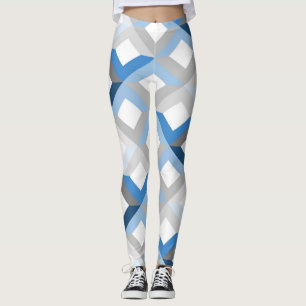 Blauwe chevrons leggings