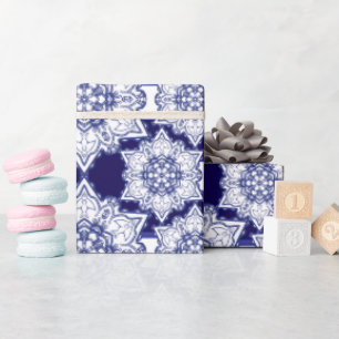 Blauwe china monsters cadeaupapier
