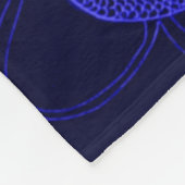 Blauwe Chinese draak Fleece Deken (Hoek)