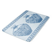 Blauwe Chinoiserie Ginger Jars Vassen Badmat (Gekanteld)