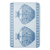 Blauwe Chinoiserie Ginger Jars Vassen Badmat (Voorkant Verticaal)