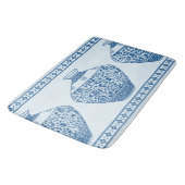  Blauwe Chinoiserie Ginger Jars Vassen Badmat (Gekanteld)