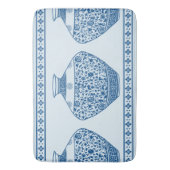  Blauwe Chinoiserie Ginger Jars Vassen Badmat (Voorkant Verticaal)