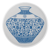  Blauwe Chinoiserie Ginger Jars Vassen Keramische Knop (Voorkant)