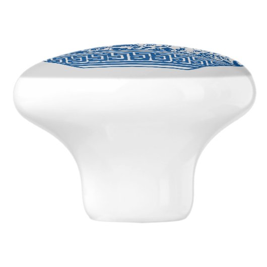  Blauwe Chinoiserie Ginger Jars Vassen Keramische Knop (Zijkant)