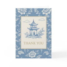 Blauwe Chinoiserie Kaart