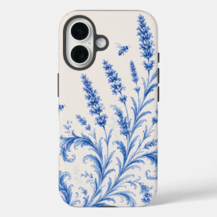 Blauwe Chinoiserie Lavendel Bijl Telefonaasomhulse iPhone 16 Hoesje