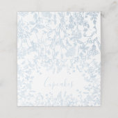 Blauwe Chinoiserie plaatskaartjes (Buitenkant ongevouwen)