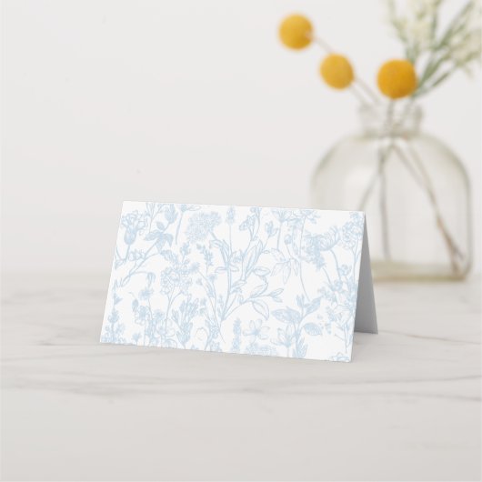 Blauwe Chinoiserie plaatskaartjes (Achterkant)