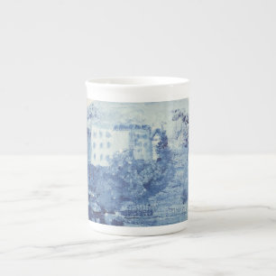 Blauwe Chinoiserie Porselein Kop
