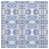 Blauwe chinoiserie repeat patroon decorator Stof (Swatch)
