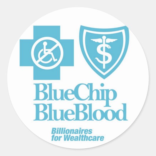 BLAUWE CHIP BLAUWE BLOED STICKER (Voorkant)