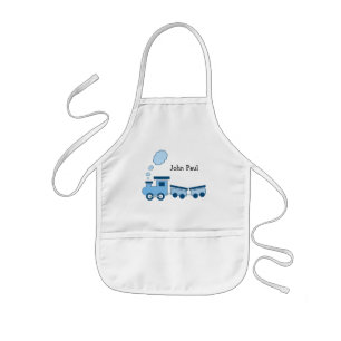 Blauwe Choo Choo Trein Kinder Schort