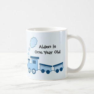 Blauwe Choo Choo Trein Koffiemok