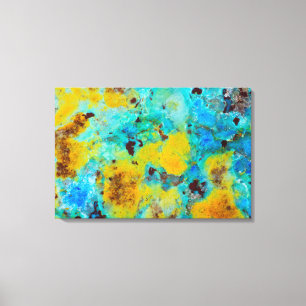 Blauwe Chrysocolla Jaspis Canvas Afdruk