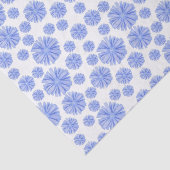 Blauwe cichoreibloem tissuepapier (Detail)