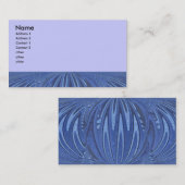 blauwe cirkel abstract visitekaartje (Voorkant / Achterkant)