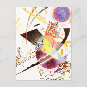 Blauwe cirkel briefkaart