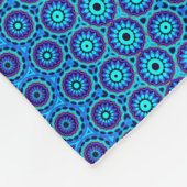 Blauwe Cirkel ontwerp Fleece Deken (Hoek)