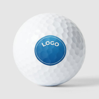 Blauwe cirkel, Rond logo, Cirkelvormig badge, Knop Golfballen