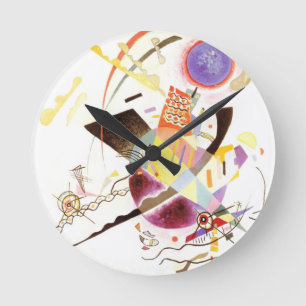 Blauwe cirkel ronde klok