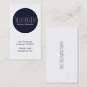 Blauwe Cirkel Visitekaartje (Voorkant / Achterkant)