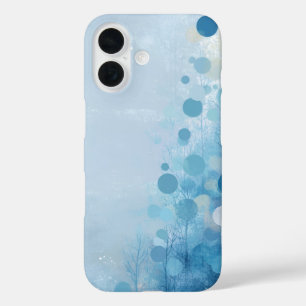 Blauwe Cirkels & Bomen Case-Mate iPhone Hoesje