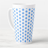 Blauwe cirkels latte mok (Linkerhoek)