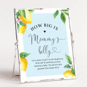 Blauwe citroen Hoe groot is mama's buik? Poster