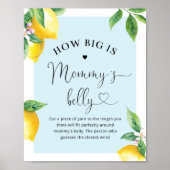 Blauwe citroen Hoe groot is mama's buik? Poster (Voorkant)