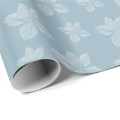 Blauwe Clematis Bloemen Cadeaupapier (Rol Hoek)