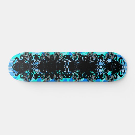 Blauwe Cobra - Skateboard (Horizontaal)