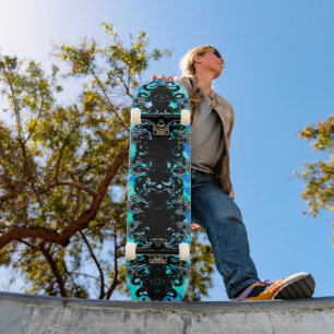Blauwe Cobra - Skateboard