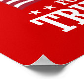 BLAUWE COLLAIRE AMERIKANEN VOOR TRUMP POSTER (Hoek)