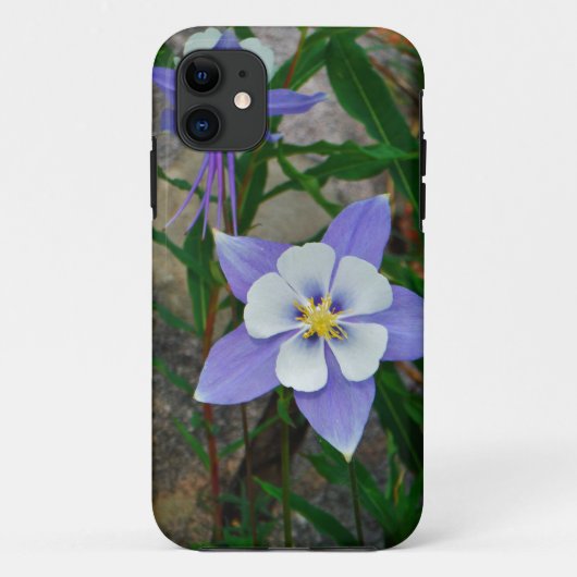 Blauwe columbine Case-Mate iPhone case (Achterkant)