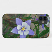 Blauwe columbine Case-Mate iPhone case (Achterkant (horizontaal))