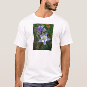 Blauwe columbine t-shirt