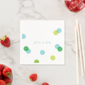 Blauwe confetti | Het is een jongen papieren serve Servetten (Insitu)