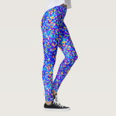 Blauwe Confetti Leggings (Rechts)