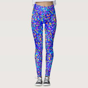Blauwe Confetti Leggings