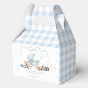 Blauwe Coquette Baby Carriage Jongen Baby Shower Bedankdoosjes