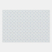 Blauwe Coquette Bogen, Trellis, Preppy Inpakpapier Vel (Voorkant)