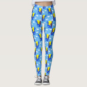 Blauwe Coyote-Leggings Leggings (Voorkant)