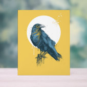 Blauwe crème acryl bord (Neutraal)