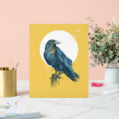 Blauwe crème acryl bord (Huwelijk)