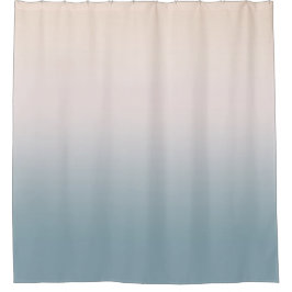 Blauwe Crème Blush Tie Dye Douchegordijn